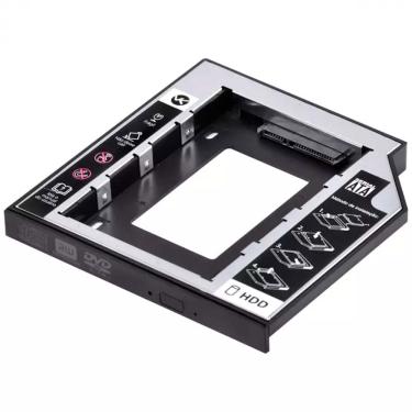 Imagem de Adaptador Caddy para HD ou SSD gaveta DVD notebook SATA 12.7mm AC-127 VINIK
