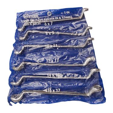 Imagem de Chave Estrela 6A17Mm 6 Peças
