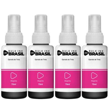 Imagem de Kit 4 Tintas Para Epson T664 L355 L365 L395 L455 L1300 L110 - Bulk Ink