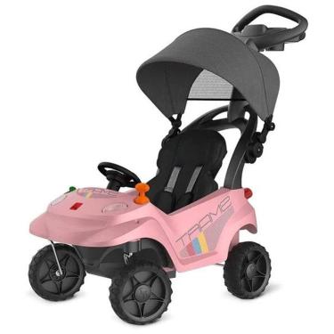 Imagem de Carrinho de Passeio e Andador - Smart Baby Comfort Rosa - Bandeirante