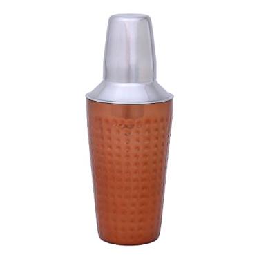 Imagem de Mimo Style Coqueteleira Inox Martelado Bronze 500ml - Produzida Inteiramente Em Aço Inoxidável Com Detalhes; Ideal Para Preparo de Caipirinhas e Drinks; Resistente e Durável; Para Bares e Restaurantes