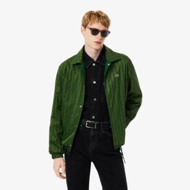 Imagem de Jaqueta com Monograma com Bimaterial Reversível - LACOSTE, 54, Verde 2