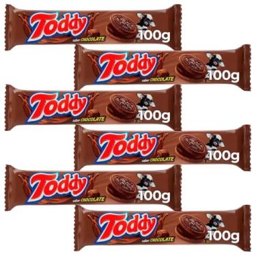 Imagem de Biscoito Toddy Recheado Chocolate Bolacha 100g Kit 6 Pacotes Kits na Web