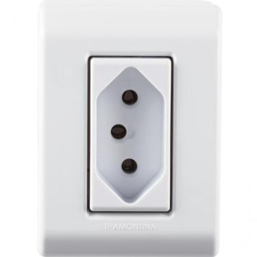 Imagem de Kit 6 Caixa Sobrepor 1 Tomada 2p+t 10a 250v Tramontina Lizflex