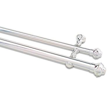 Imagem de Kit Varão Duplo  Cromado 3 Metros 28 mm x 19 mm - Utilimark