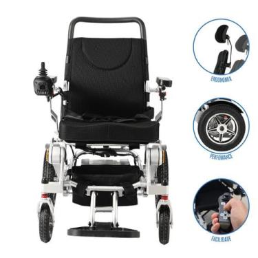 Imagem de Cadeira de Rodas Elétrica  Dobrável, Compacta e com Joystick Inteligen