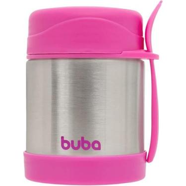 Imagem de Pote Térmico Infantil Para Bebês Buba Comida e Papinha Inox , Rosa