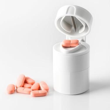 Imagem de Cortador de Comprimidos 3 em 1, Corte, Maceração e Armazenamento de Comprimidos