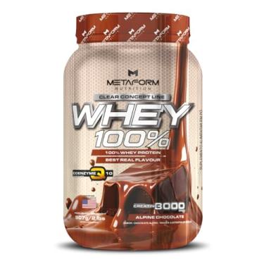 Imagem de Whey 100% Concentrado c/Creatina e Coenzima q10 Pote 907g - Metaform Nutrition (900, Chocolate Alpino)