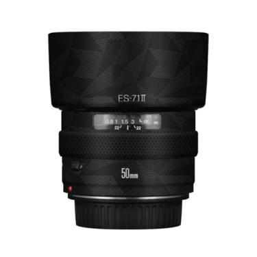Imagem de Adesivo de lente de câmera EF 50 1.4 para Canon EF 50 mm F1.4 Película protetora de vinil decalque skin (triângulo preto)