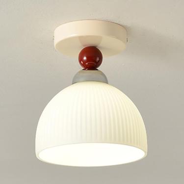 Imagem de Luz De Teto De Corredor Simples Luminárias De Lustre De Criatividade Moderna Estilo Wabi-sabi Luminária De Teto De Metal De Vidro Para Sala De Estar Quarto Cozinha Corredor, Red, C