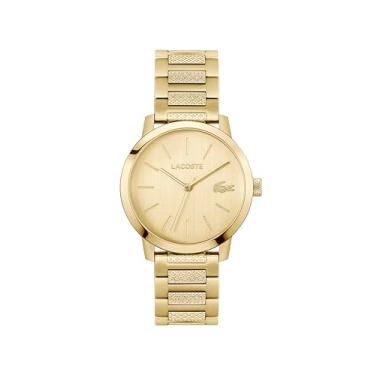 Imagem de Lacoste. 12.12 Metropole Relógio masculino de quartzo 3H, pulseira de aço inoxidável - clássico, elegante - presente para ele, 39 mm, Banhado a ouro