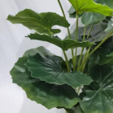Imagem de Planta Artificial Costela de Adão Alocasia 60cm com 18 Folhas – Folhagem Grande Decorativa para Sala, Escritório e Planta de Chão(02)