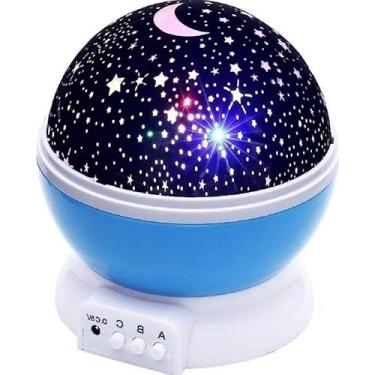 Imagem de Luminária Abajur Projetor LED Star Master, Luz Noturna com Projeção de Estrelas para Quarto, Iluminação Decorativa