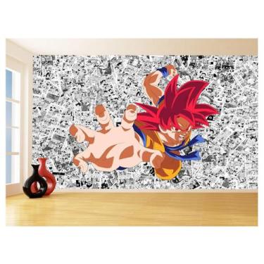 Imagem de Papel De Parede Dragon Ball Goku Página Manga 3,5M Dbz547 - Você Decor