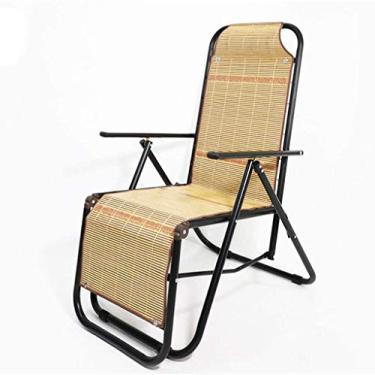 Imagem de Espreguiçadeira de jardim, espreguiçadeira dobrável, poltrona reclinável de gravidade zero para pátio, com pedal telescópico, espreguiçadeira, cadeira reclinável de pátio ao ar livre (cor preta), tubo