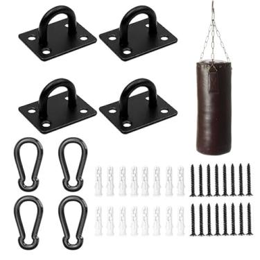 Imagem de Kit de placa de apoio de almofada | Placa de olho de almofada de vela de aço inoxidável, kit de ferragens de gancho à prova de ferrugem para toldo de sombra, cordas de convés, móveis, gazebo