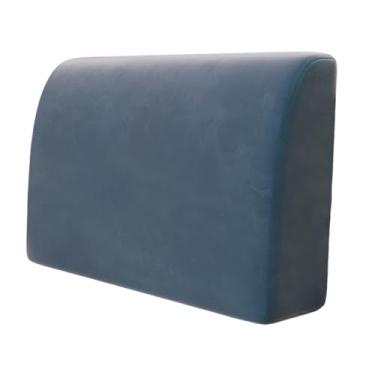 Imagem de KiBcsLic Almofada de encosto em cunha para cadeira de leitura de escritório, sofá doméstico, sofá portátil, parte inferior costas, material de trabalho, Cinza Azulado