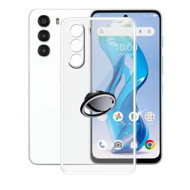 Imagem de Capa de telefone para ZTE Nubia S 5G A403ZT (6,7 polegadas), com suporte de anel de dedo de rotação de 360 graus, silicone transparente à prova de choque X antiarranhões TPU bumper capa macia para ZTE