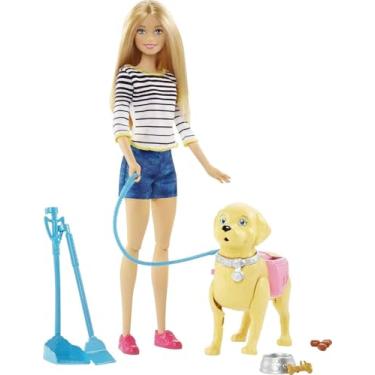 Imagem de Barbie Passeio Com Cachorrinho Mattel Loira