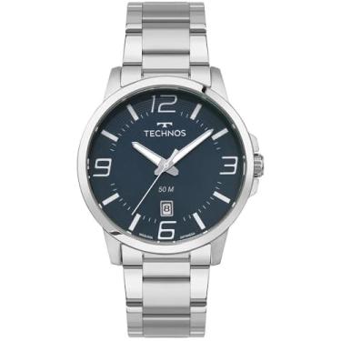 Imagem de Relógio Technos Masculino Racer Basico Prata - 2315lba/1a