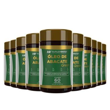 Imagem de 10x OLEO DE ABACATE COM VITAMINAS 1000MG 60 CAPS HF SUPLEMENTS