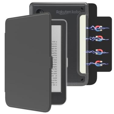 Imagem de E NET-CASE Capa magnética destacável para leitor digital Kobo Clara Color (2024)/Clara BW (2024)/2E (2022) de 15,2 cm, luz traseira ultratransparente, à prova de arranhões, fácil de retirar e anexar