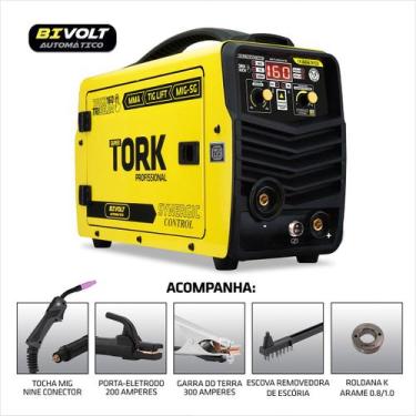 Imagem de Inversora de Solda Profissional 3 em 1 Super Tork FLEX 160 A MIG FLEX 