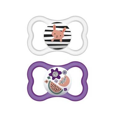 Imagem de Kit Com 2 Chupetas Supreme Bico de Silicone 16m+ Roxo - MAM