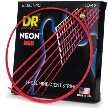 Imagem de DR NRE10 Cordas de alta definição vermelho neon elétrico médio