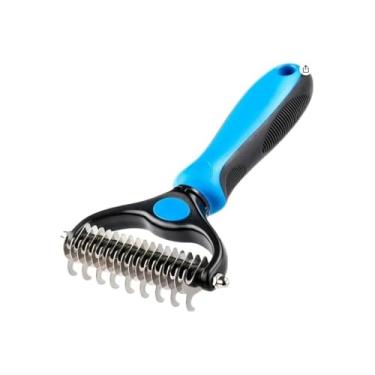 Imagem de Rasqueadeira Removedor de Pelos Mortos para Pet, Aço Inoxidável, 17x10 cm, 100g, Uso Profissional ou Doméstico