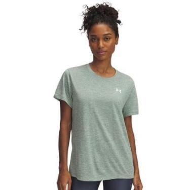 Imagem de CAMISETA UNDER ARMOUR TECH FEMININA - VERDE CLARO M-Feminino
