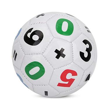 Imagem de Ymiko Bola de Futebol Infantil para Esportes Ao Ar Livre Tamanho 2 para Exercícios e Brincadeiras (futebol de números brancos)