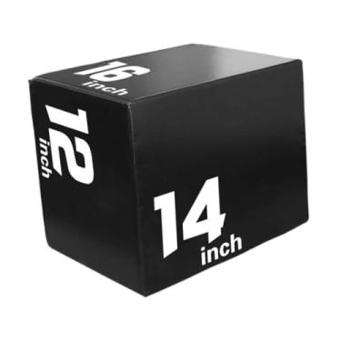 Imagem de Fenteer Jump Box, Caixa Pliométrica Portátil Antiderrapante Multiuso para Agachamentos com Salto, Fitness, Academia em Casa e Pular Corda, Style C