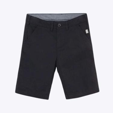 Imagem de Bermuda Sarja Básica Preta Infantil Menino Hering Kids - KVTN10SI, Pre