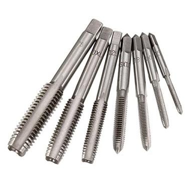 Imagem de Conjunto de 7 Tarrafas Rosca Métrica para Parafusos Máquina Parafuso Aço Carbono