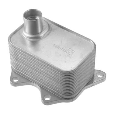 Imagem de VekAuto Refrigerador de óleo do motor compatível com Audi A3 2008-2012 para Audi A4 2009-2012, radiador de óleo de transmissão de tom prateado de liga de alumínio durável