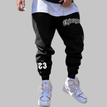 Imagem de Calça Moletom Treino Confortavel Estilo Despojado c/bolso Flanelado-Masculino