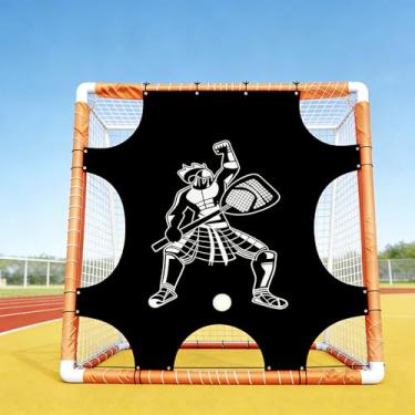 Imagem de FLITURE Rede De Tiro Ao Gol Para Prática Lacrosse, Alvos 6' X 6', Canto Equipamento Treinamento Tiro, Goleiro E Proteção, Serve Em Qualquer Tamanho Padrão