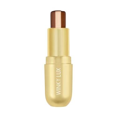Imagem de Winky Lux Affogato Bálsamo labial matizado, hidratante labial, cor nude transparente com vitamina E e óleo de jojoba para hidratar os lábios, vegano e livre de crueldade