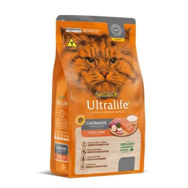 Imagem de Ração Special Cat Ultralife Gatos Castrados Salmão e Arroz  3kg