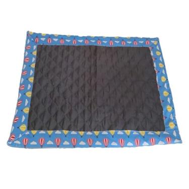 Imagem de Tapete Higiênico Impermeável para Pet, Grande, 70x100cm, Reutilizável, Lavável, Marrom Escuro, Microfibra, Base Impermeável