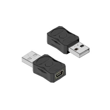 Imagem de Gtwoilt Pacote com 2 mini USB fêmea para USB A macho adaptador de dados de carregamento para laptop câmera digital MP3 Player GPS