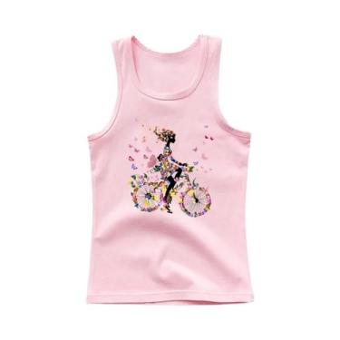 Imagem de Camiseta Regata De Algodão Sem Mangas Para Meninas Com Estampa De Coru