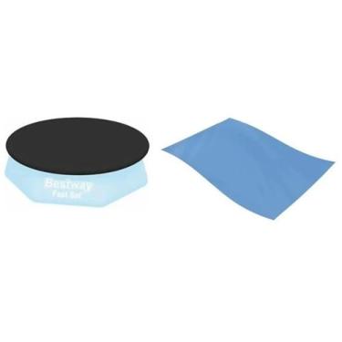 Imagem de Forro e Capa para Piscina inflável 1,68 m 1000 Litros Bestway Bel Mor 