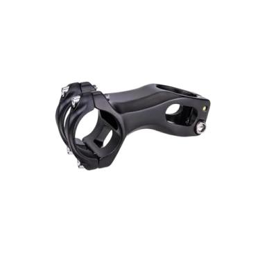 Imagem de Mesa de bicicleta com ângulo de 20 graus, 60 mm e 80 mm, com elevação de 20 mm, usinada em CNC, compatível com MTB, estrada, XC e gravel. Mesa aerodinâmica para guidão de 31,8 mm.(31.8x60mm Black)