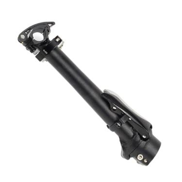 Imagem de Avanço de guidão dobrável CNC para bicicletas, compatível com guidão telescópico bidirecional DAHON LITEPRO de 25,4 mm e garfo de 28,6 mm (1 unidade).(Black)