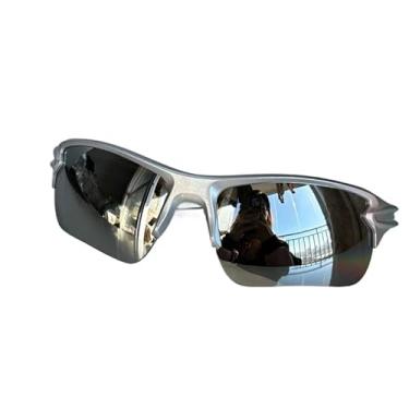 Imagem de Óculos de Sol Esporte Feminino e Masculino para Ciclismo Corrida Premium(Prata)