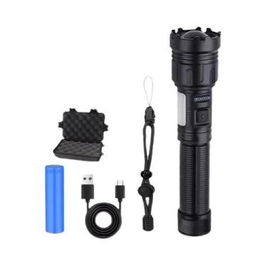 Imagem de Lanterna LED Recarregável Ultra Brilhante Com 7 Modos, Luz COB Magnéti