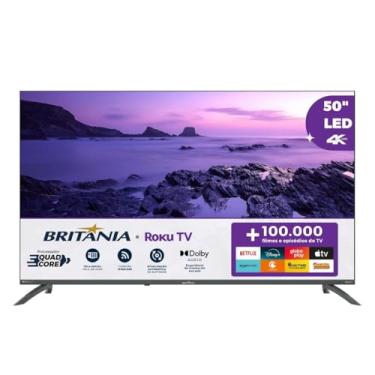 Imagem de TV Smart TV 50” Britânia Roku TV LED Dolby Audio BTV50VA4REGB